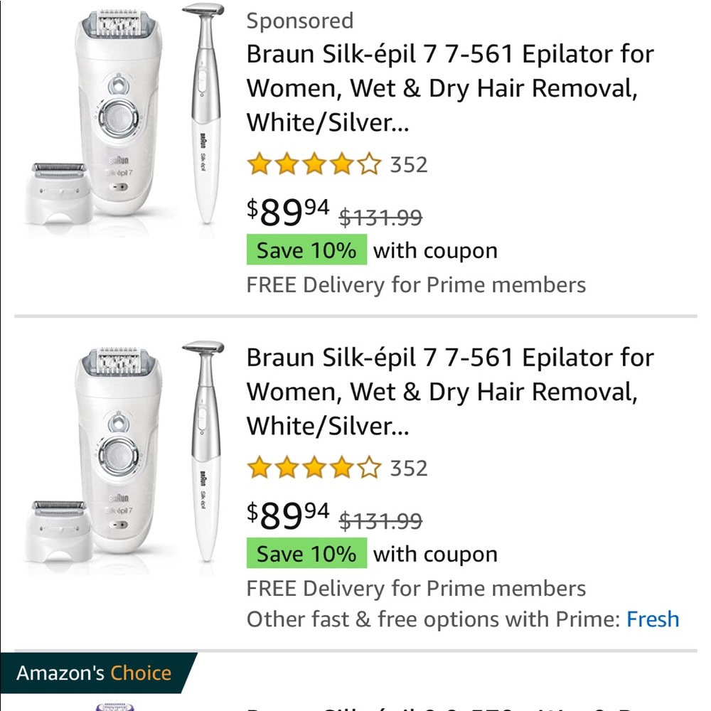 Brand new without box Braun epilator